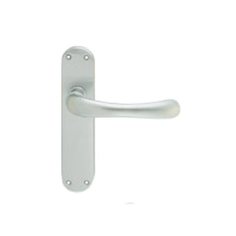 Ibra Lever On Backplate - Latch Csa (Satin Chrome) - Satin Chrome 185MM X 40MM