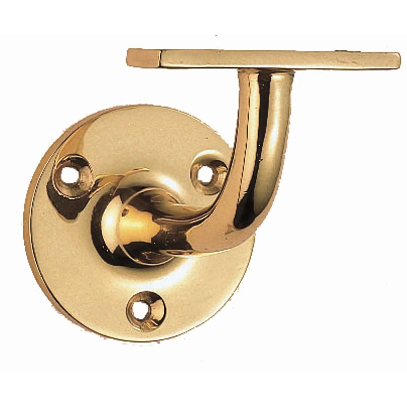 Handrail Bracket - (Heavyweight) - Polished Brass