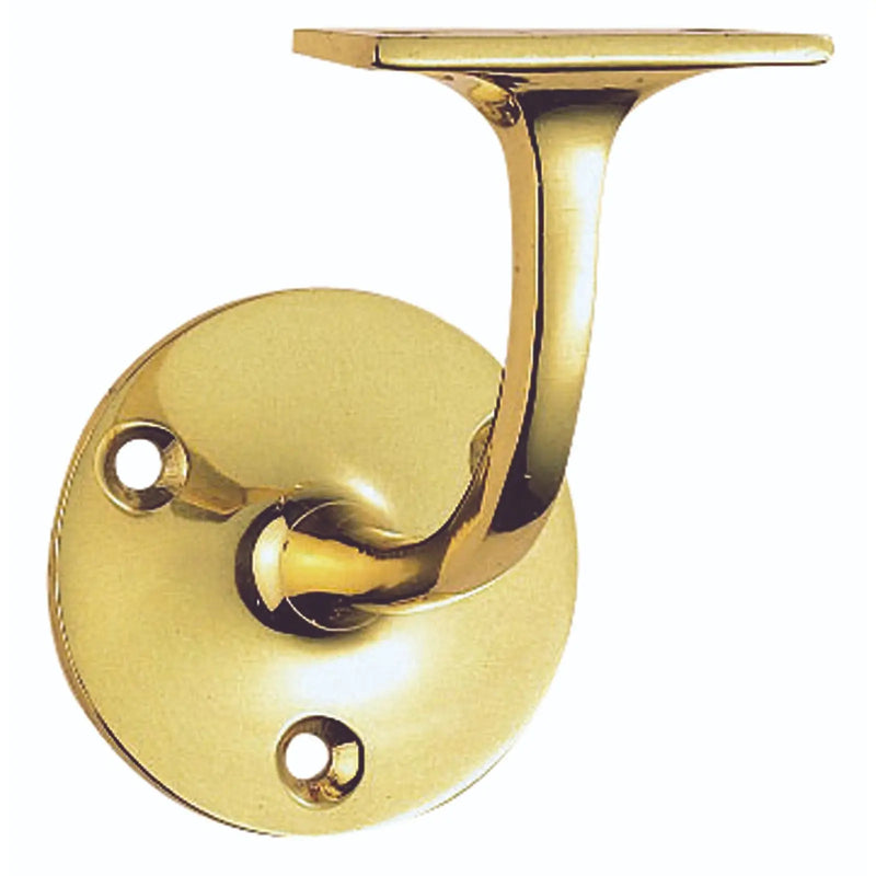 Handrail Bracket - (Lightweight) - Polished Brass
