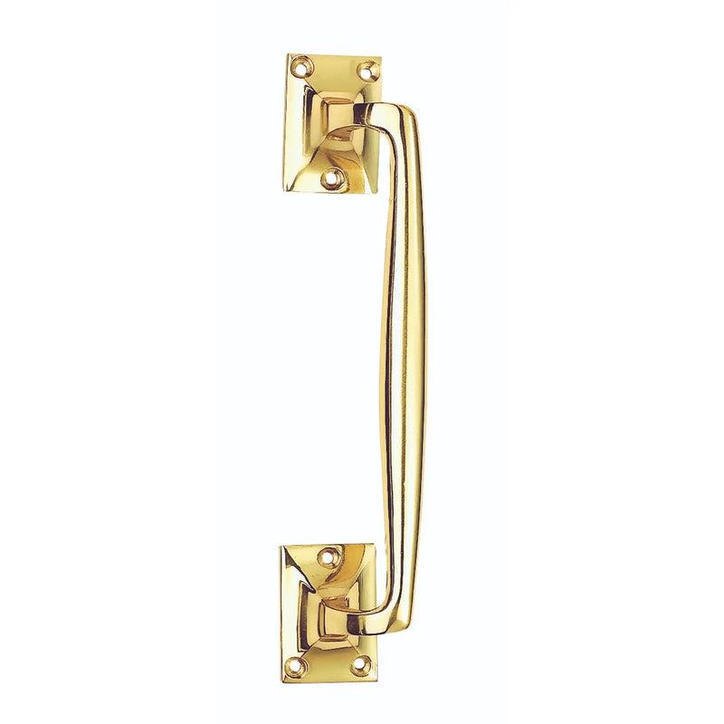 Pull Handle (Pub Style) - Polished Brass 254MM