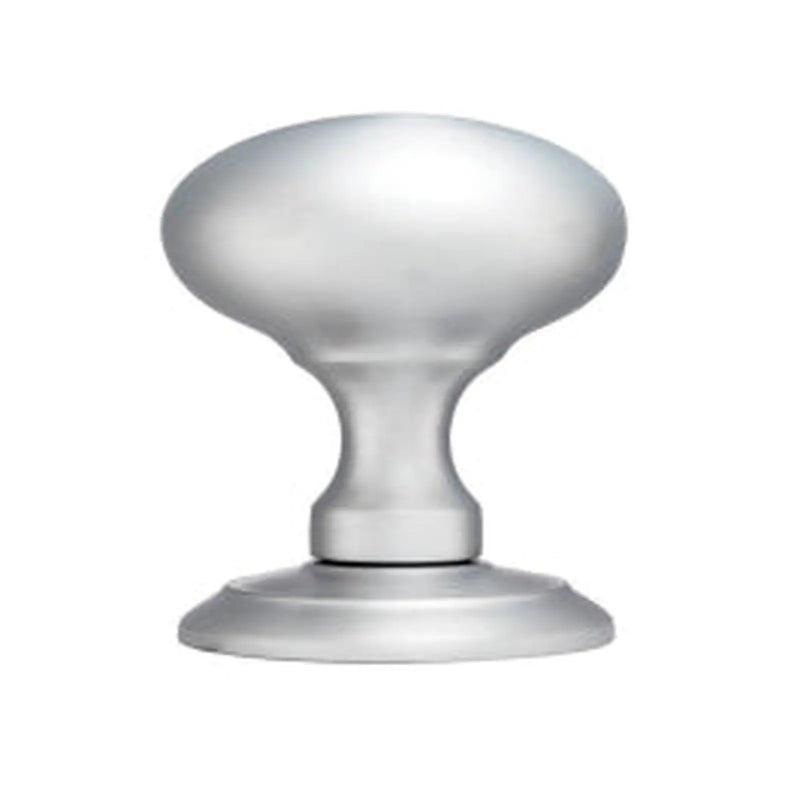 Ice Solid Mortice Knob - Satin Chrome 65MM