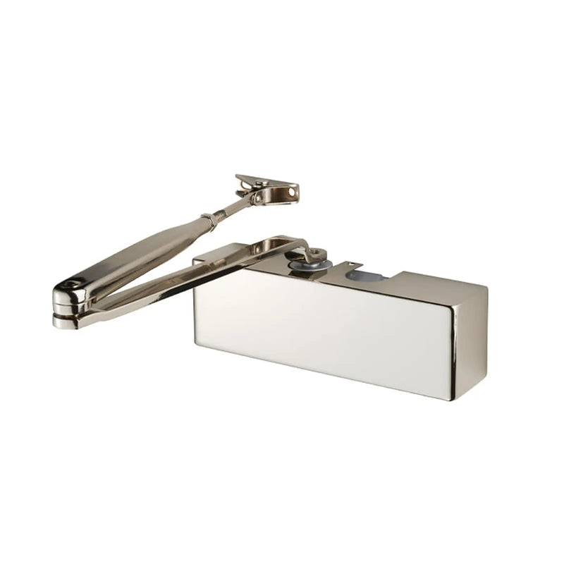 Overhead Door Closer En 2-4 By Template C/W Backcheck Fig 6 Bracket - Polished Nickel - Polished Nickel Plated