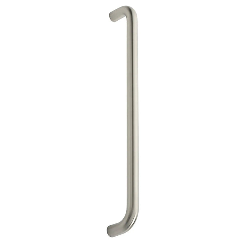 Stax 22Mm Dia. D Pull Handle - 450Mm C/C - Bolt Through Fixing - Satin Stainless Steel