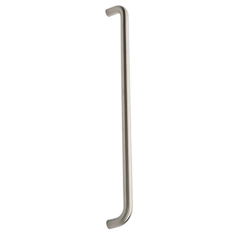 Stax 22Mm Dia. D Pull Handle - 600Mm C/C - Bolt Through Fixing - Satin Stainless Steel