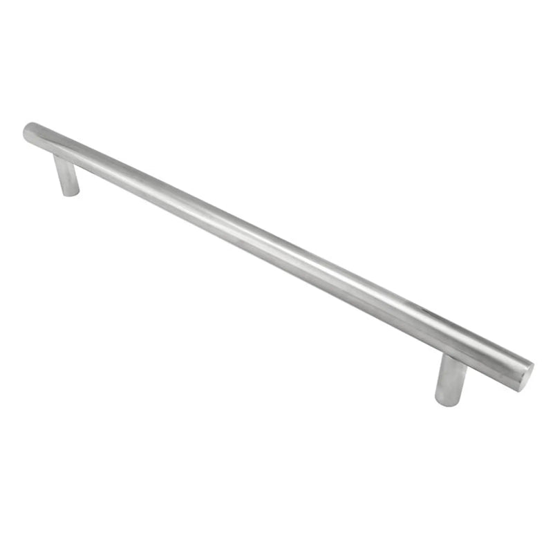 Stax 22Mm Dia. Straight T Bar Pull Handle - 450Mm C/C (600Mm O/A) - Bolt Through Fixing - Satin Stainless Steel