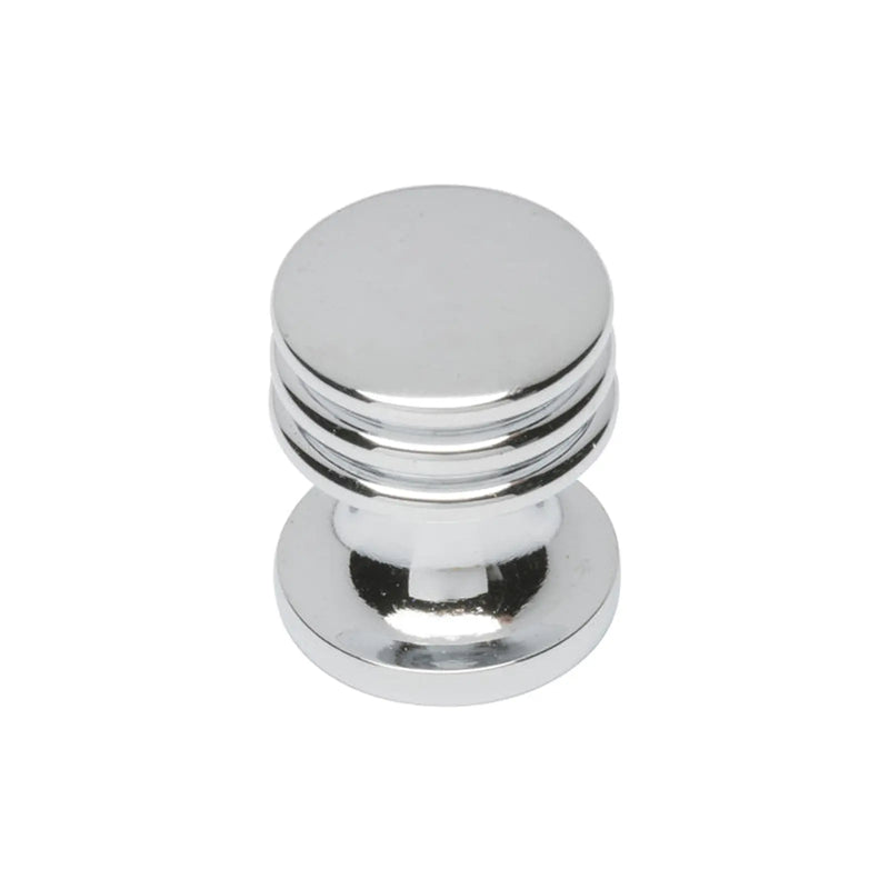Ringed Cupboard Knob 17Mm - Polished Chrome 15.5 (15.5 )