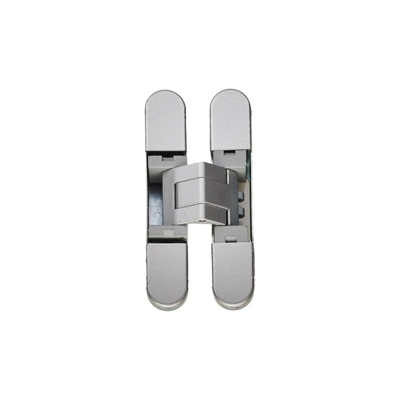 Stax 929 Stars 3D Concealed Hinge 76 X 14Mm Silver - Screws Not Supplied - Silver 76 x 14mm