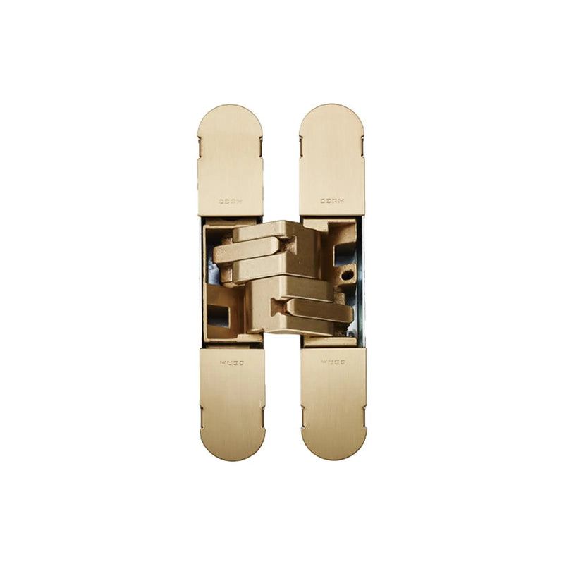 Stax 1130 Stars 3D Concealed Hinge 134 X 24Mm Osg (Galvanic Satin Brass) - Galvanic Satin Brass 134 x 24