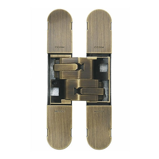 Stax 1230 Stars 3D Concealed Hinge 130 X 30Mm Antique Satin Bronze - Screws Not Supplied - Antique Satin Bronzed 130 x 30 mm