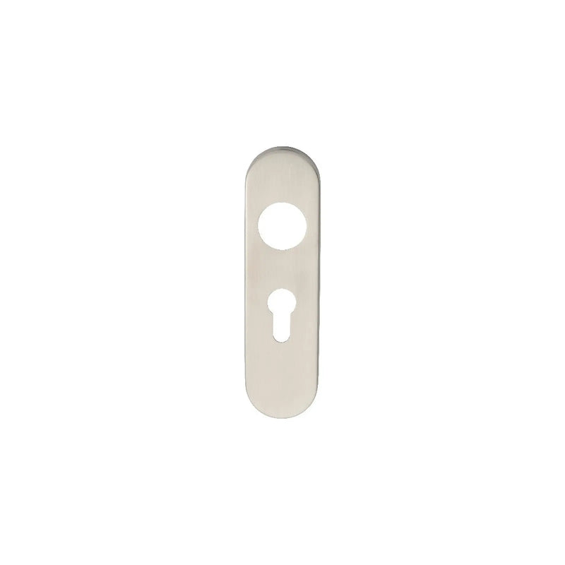 Radius Coverplate To Suit Cslp - Pair - Euro 47.5Mm C/C - Satin Stainless Steel