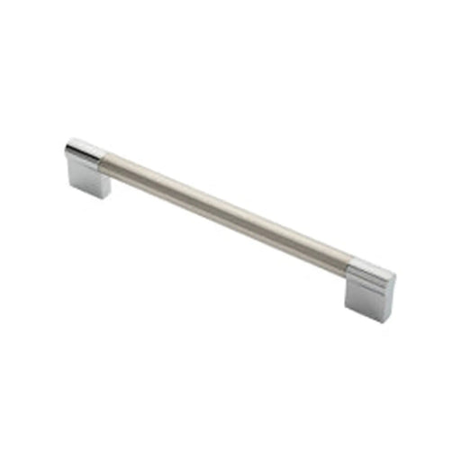 Stax 13Mm Keyhole Handle 192Mm C/C - Satin Nickel/Polished Chrome 192 ( 204 )