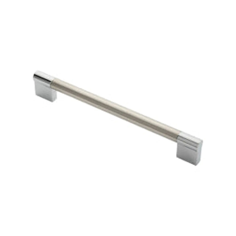 Stax 13Mm Keyhole Handle 192Mm C/C - Satin Nickel/Polished Chrome 192 ( 204 )