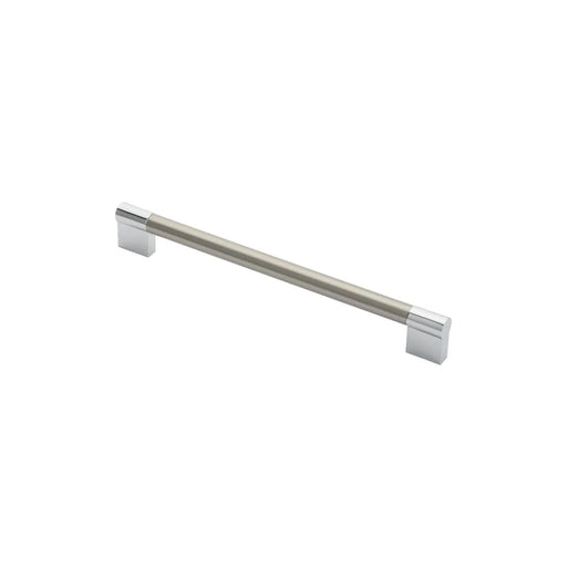 Stax 13Mm Keyhole Handle 224Mm C/C - Satin Nickel/Polished Chrome 224 ( 236 )