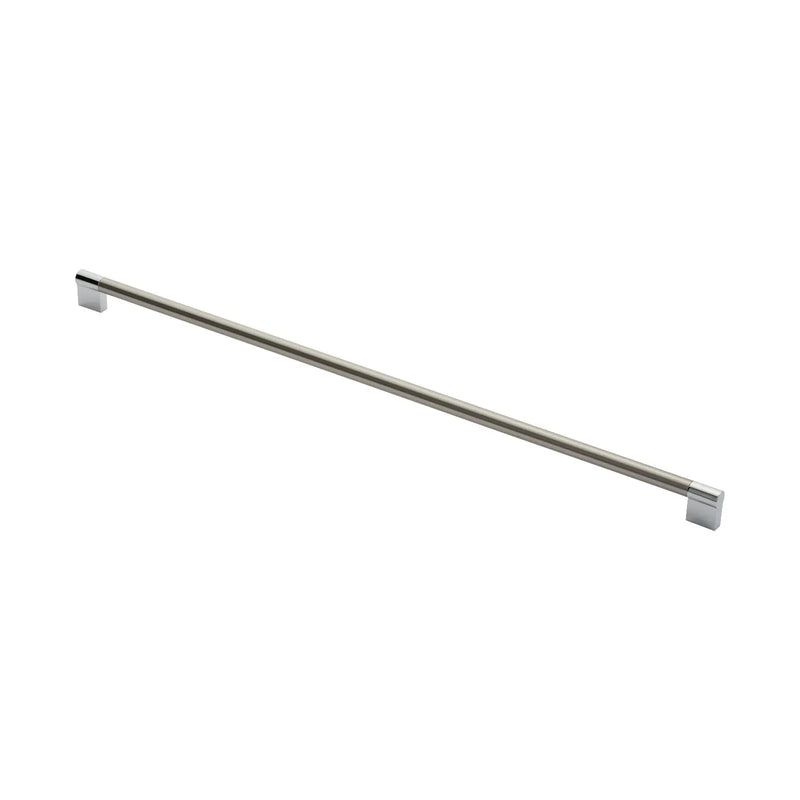 Stax 13Mm Keyhole Handle 576Mm C/C - Satin Nickel/Polished Chrome 576 ( 588 )
