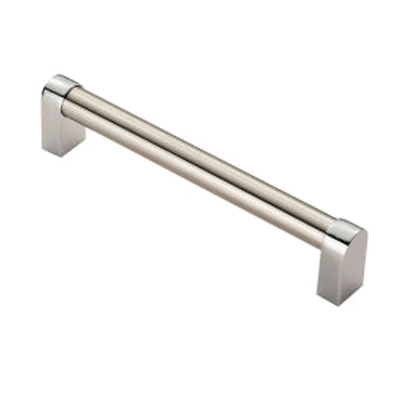 Bauhaus Handle 160Mm C/C - Satin Nickel/Polished Chrome 160 ( 176 )