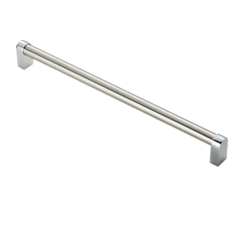 Bauhaus Handle 320Mm C/C - Satin Nickel/Polished Chrome 320 ( 336 )