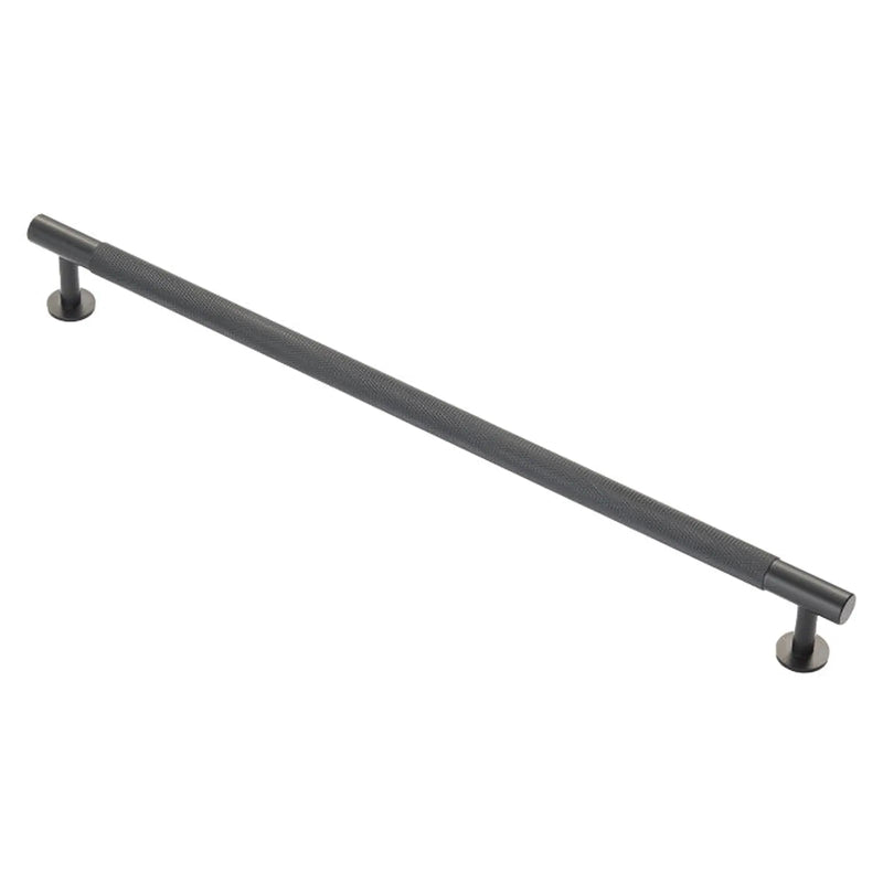 Knurled Cabinet Pull Handle 320Mm C/C - Matt Black