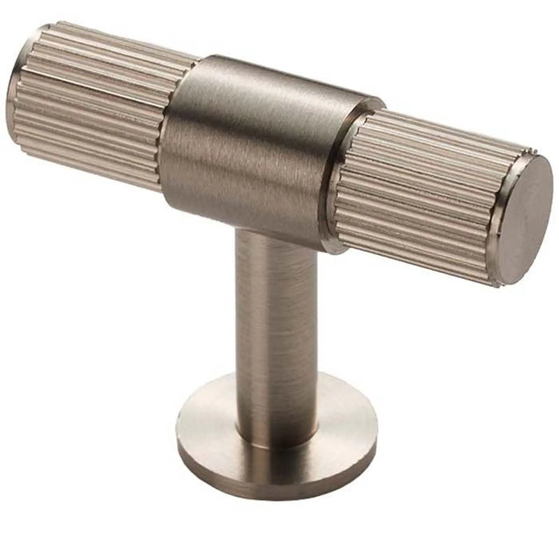 Lines Cabinet T-Bar Knob - Satin Nickel