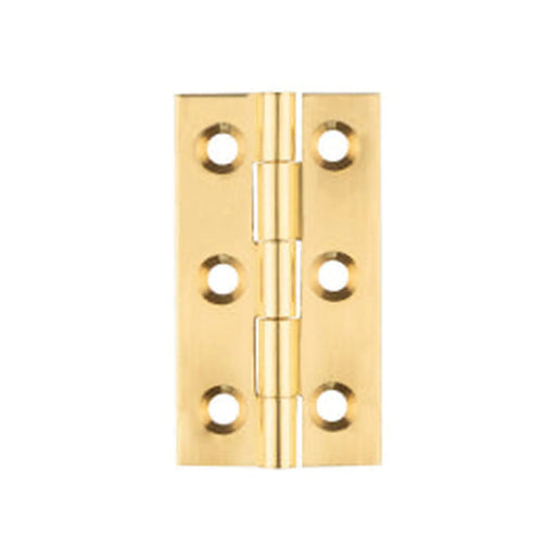 Stax 50 X 28 X 1.5Mm Cabinet Hinge C/W Screws (Pair) - Polished Brass 50 x 28 x 1.5