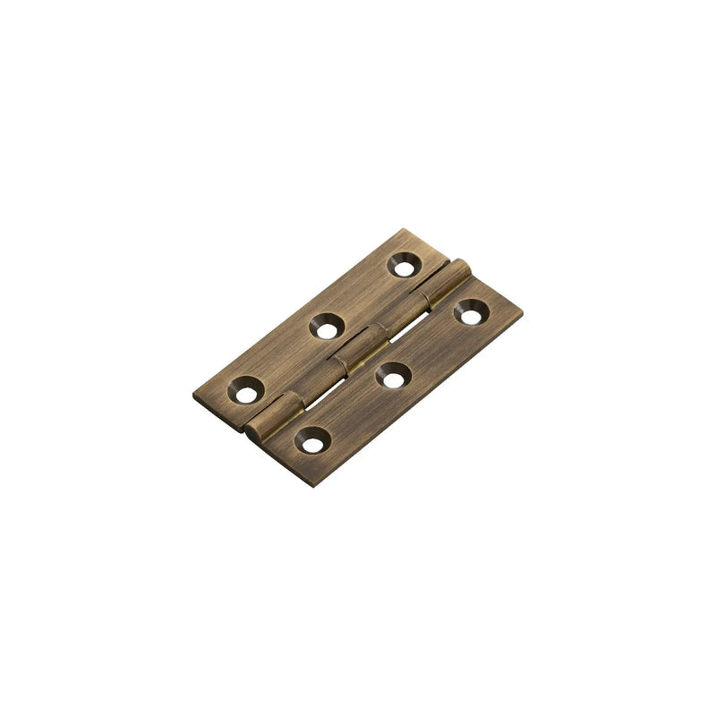 Stax 64 X 35 X 2Mm Cabinet Hinge C/W Screws (Pair) - Antique Brass 64 x 35 x 2