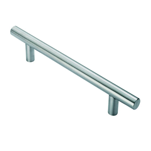 Stax 25Mm Dia. T Bar Pull Handle - 300Mm C/C - Bolt Through Fixing - Satin Stainless Steel