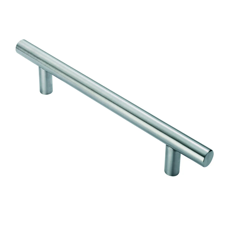 Stax 25Mm Dia. T Bar Pull Handle - 300Mm C/C - Bolt Through Fixing - Satin Stainless Steel