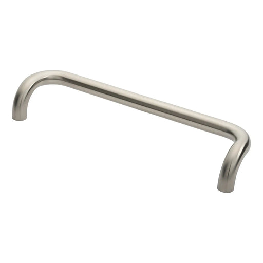Stax 30Mm Dia. Cranked Pull Handle - 450Mm C/C - Bolt Through Fixing - Satin Stainless Steel