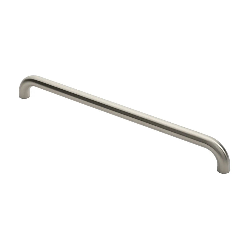 Stax 30Mm Dia. D Pull Handle - 600Mm C/C - Bolt Through Fixing - Satin Stainless Steel