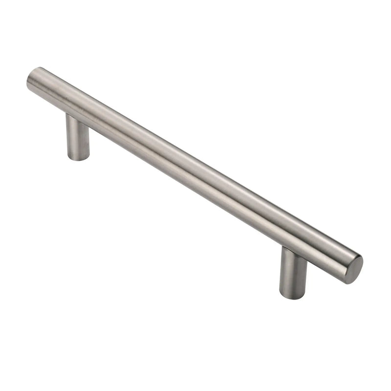 Stax 30Mm Dia. T Bar Pull Handle - 600Mm C/C - Bolt Through Fixing - Satin Stainless Steel