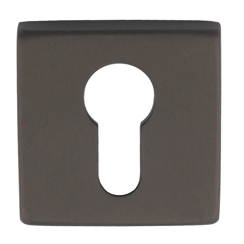 Escutcheon - Euro Profile On Concealed Fix Square Rose Ant (Anthracite) - Anthracite