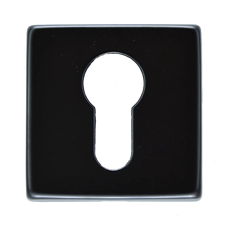 Escutcheon - Euro Profile On Concealed Fix Square Rose Artqe Nero (Matt Black) - Matt Black