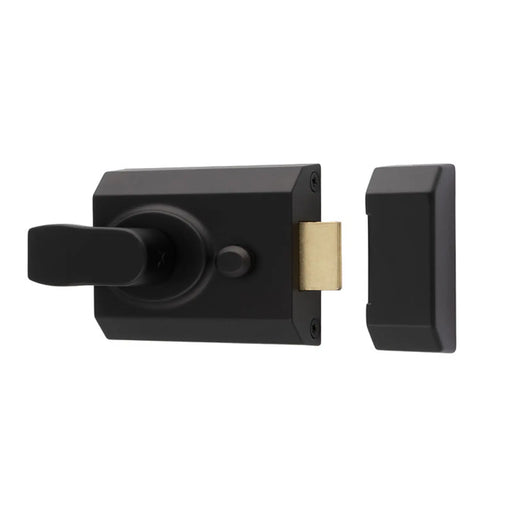 Stax 60Mm Rim Cylinder Nightlatch C/W Mp5 Cylinder - Matt Black