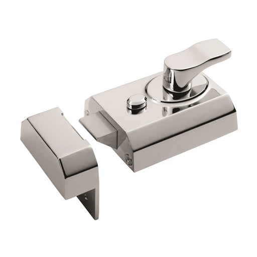Stax 60Mm Rim Cylinder Nightlatch C/W Mp5 Cylinder - Polished Chrome