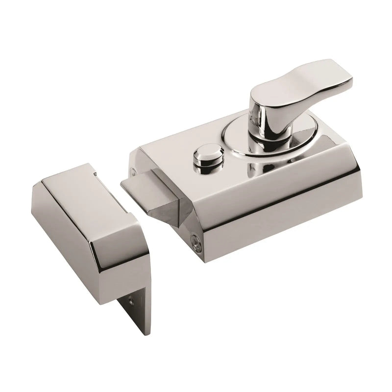 Stax 60Mm Rim Cylinder Nightlatch C/W Mp5 Cylinder - Polished Chrome