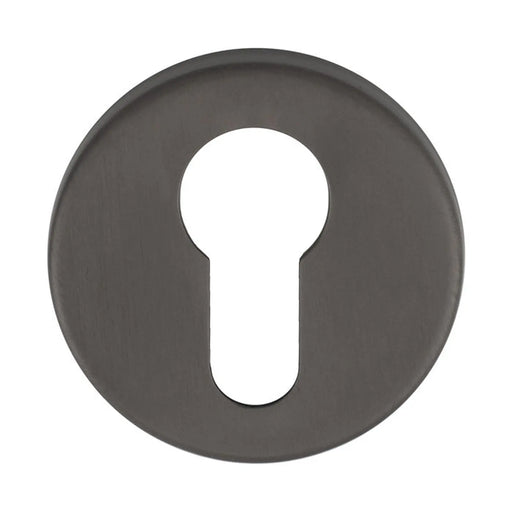 Escutcheon - Euro Profile - Push-On Round Rose Ant (Anthracite) - Anthracite