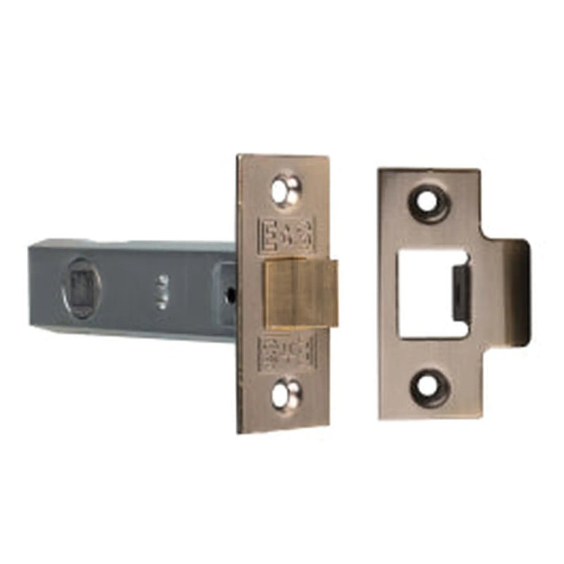 Stax 76Mm Tubular Latch - 8Mm Follower - Florentine Bronze - Florentine Bronze 76mm