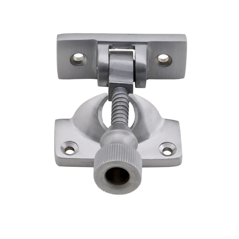 Architectural Quality Sash Fastener (Brighton Pattern) - Satin Chrome 60mm x 24.5mm