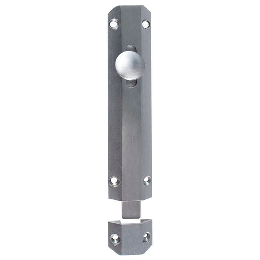 Stax 152 X 36Mm Surface Bolt C/W Keep Flat & Angled Mortice Keeps - Satin Chrome 150MM