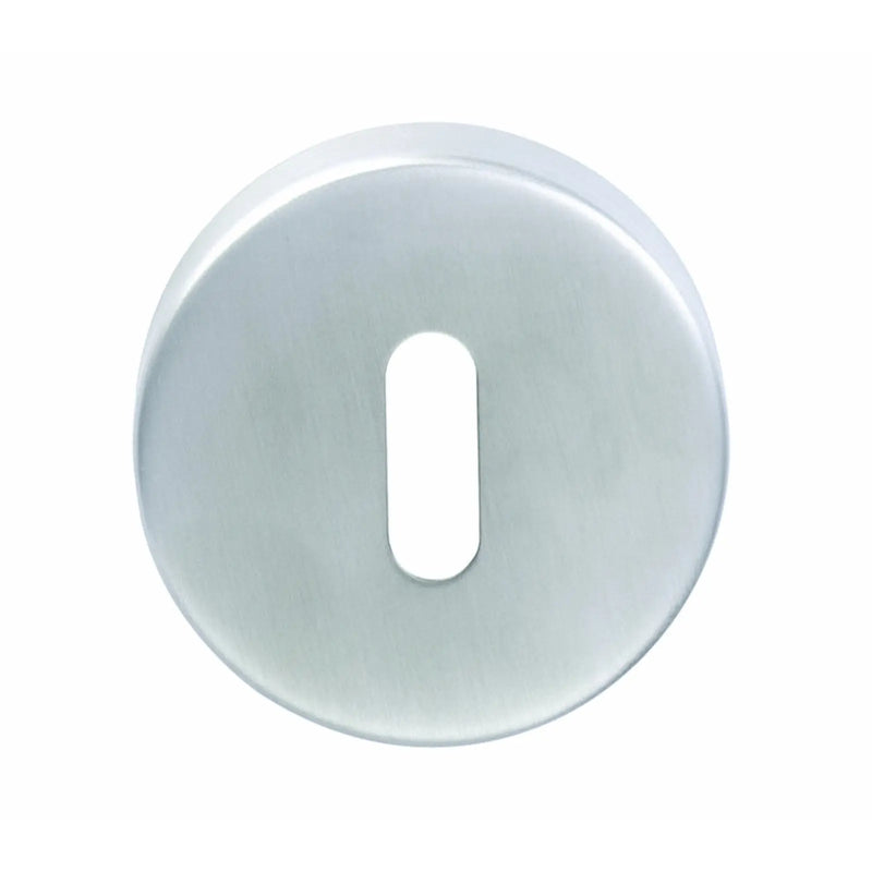 Escutcheon - Lock Profile - Push-On Round Rose - Satin Stainless Steel