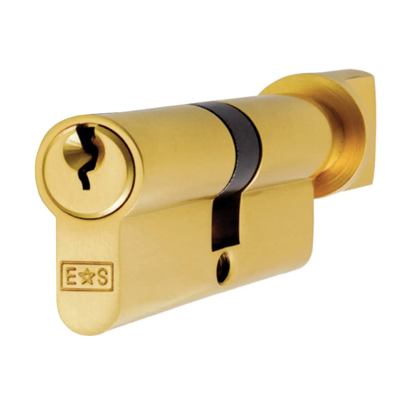 Mp5 70Mm Euro Cylinder & Turn - Ktd - (Architectural) - Polished Brass