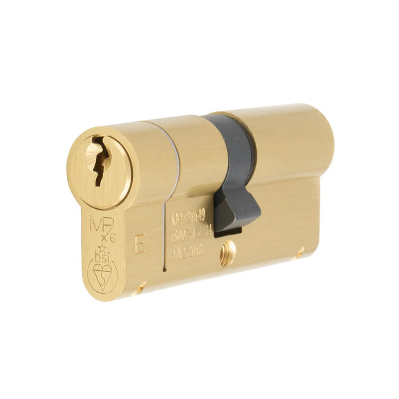 Mpx6 70Mm Euro Double Cylinder - Ktd - Satin Brass