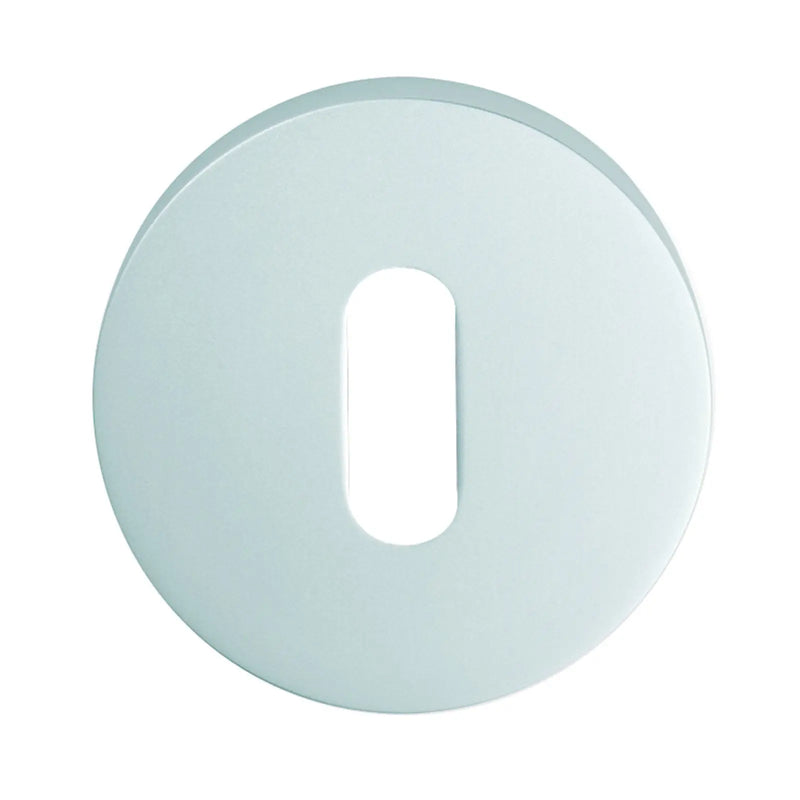Escutcheon - Lock Profile On Concealed Fix Round Rose - Satin Anodised Aluminium 52 x 8