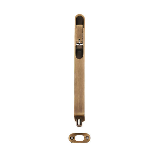Stax 203 X 20Mm Lever Action Flush Bolt - Radius - Antique Brass 203mm