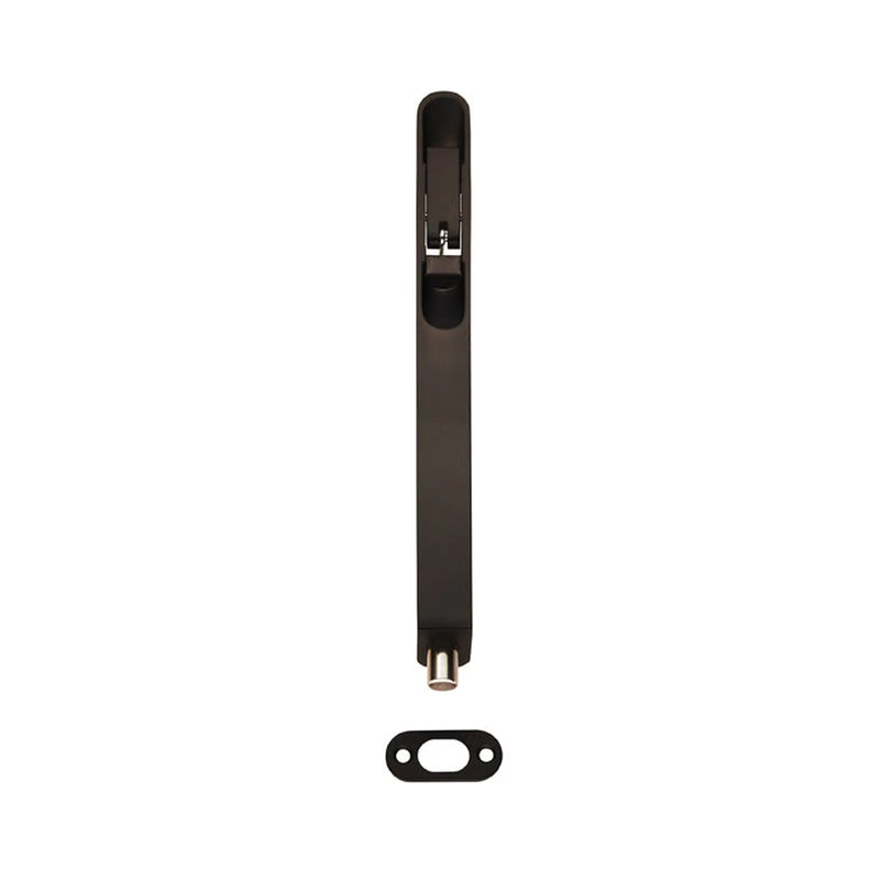 Stax 203 X 20Mm Lever Action Flush Bolt - Radius - Matt Black 203mm