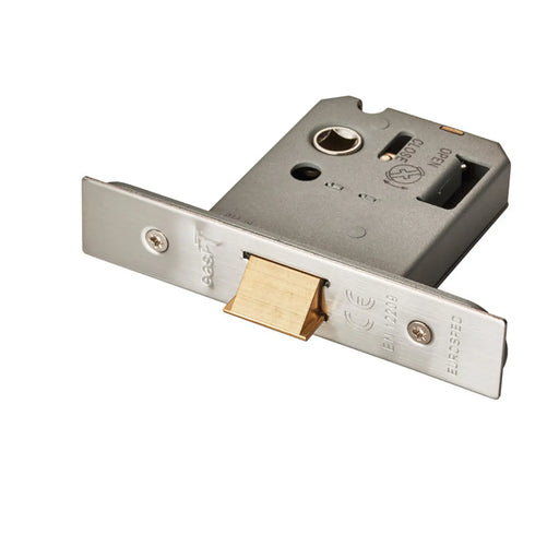 Stax 76Mm Heavy Duty Flat Latch - Square - Satin Stainless Steel