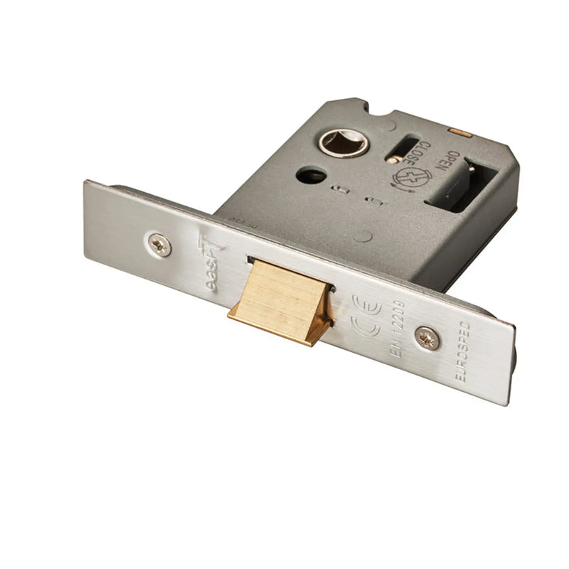 Stax 76Mm Heavy Duty Flat Latch - Square - Satin Stainless Steel