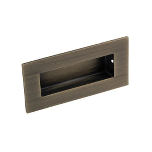 Stax 102 X 50Mm - Flush Pull - Rectangular - Antique Brass