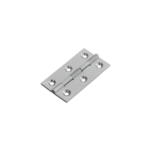 Stax 64 X 35 X 2Mm Cabinet Hinge C/W Screws (Pair) - Satin Chrome 64 x 35 x 2