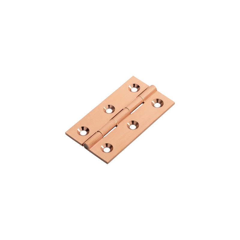 Stax 64 X 35 X 2Mm Cabinet Hinge C/W Screws (Pair) - Satin Copper 64 X 35 X 2mm