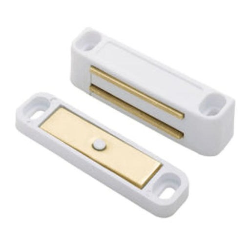 Nylon Magnetic Catch (2 Kg Pull) 42 X 14 X 14Mm - Matt White 42 x 14 x 14